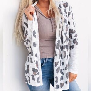 Leopard print cover up